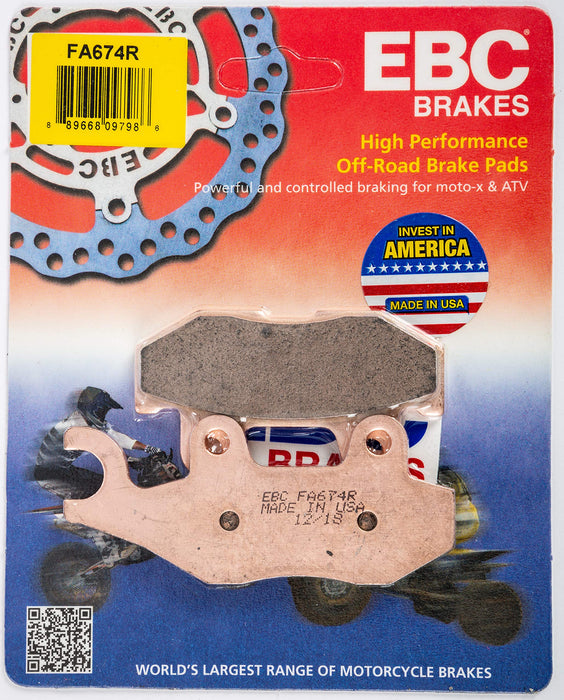 EBC FA674R R Series Sintered Disc Brake Pad