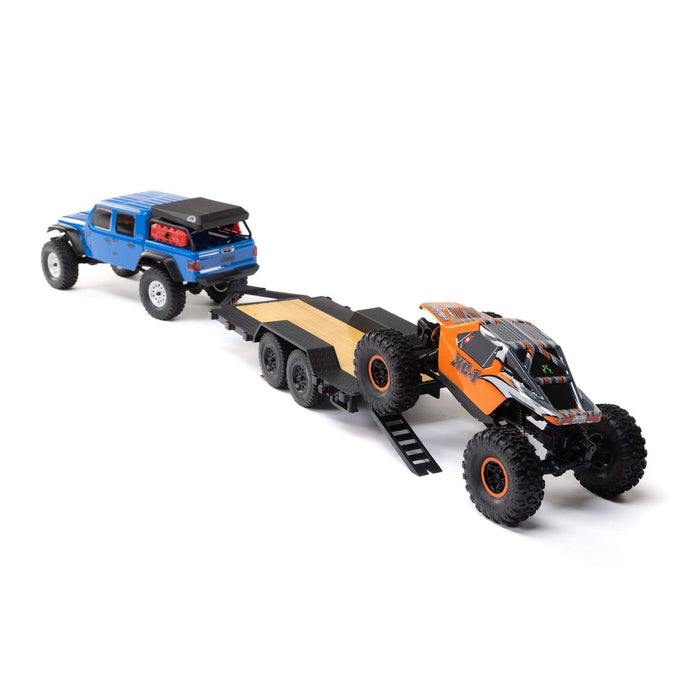 Axial SCX24 Flat Bed Vehicle Trailer with LED Taillights:1/24th