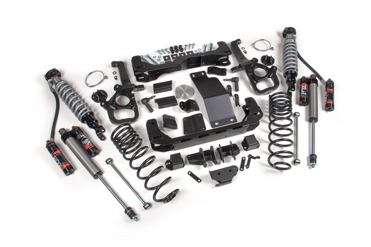 BDS 2025 Fits RAM 1500 4WD 4" Suspension Lift Kit 3" Rear Coil Spring - Large Bore - FOX 2.5 Pes C/o Front, FOX 2.5 Pes Rear 2117FPE