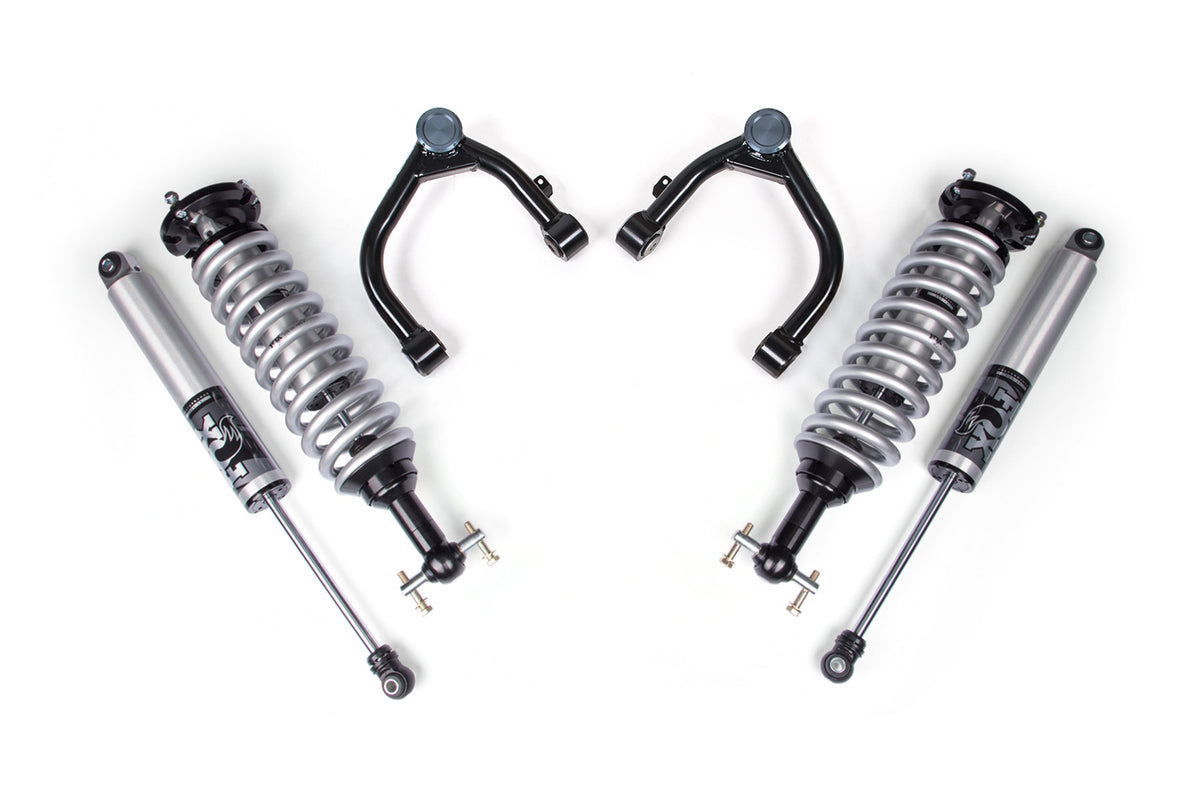 BDS 2019-2025 Fits Chevrolet Silverado Tb 1500 GMC Sierra AT4 1500 0" Coilover Upgrade Kit, 0" Rear Lift, Block FOX 2.5 Ifp Ps C/o, FOX 2.5 Ifp Ps Shocks 789FPS