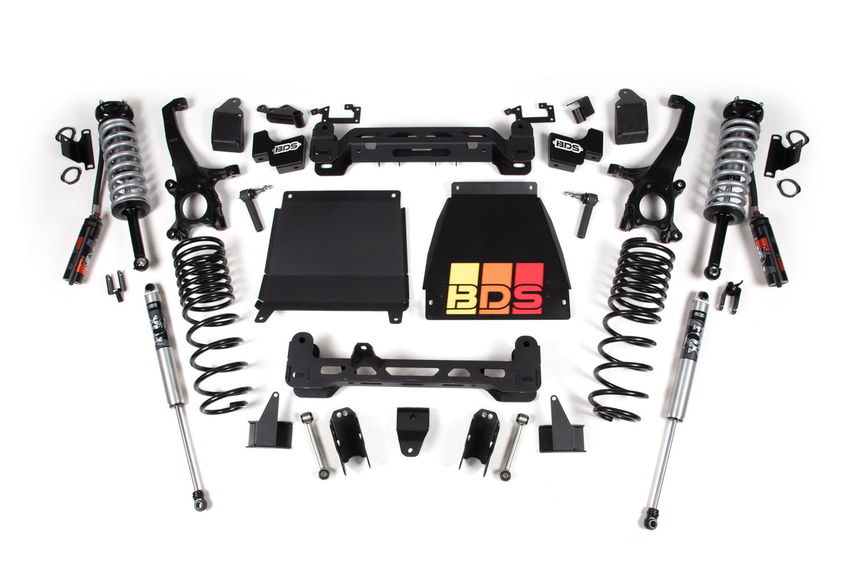 BDS 2022-2024 Fits Toyota Tundra 4WD 5" Suspension Lift Kit, 4" Rear, Coil Spring - FOX 2.5 Pes C/o Front, FOX 2.0 Ps Rear 839PSS
