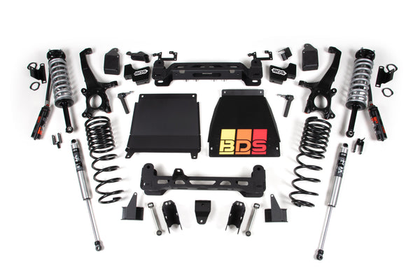 BDS 2022-2024 Toyota Tundra 4WD 5" Suspension Lift Kit, 4" Rear, Coil Spring - Fox 2.5 Pes C/o Front, Fox 2.0 Ps Rear 839PSS