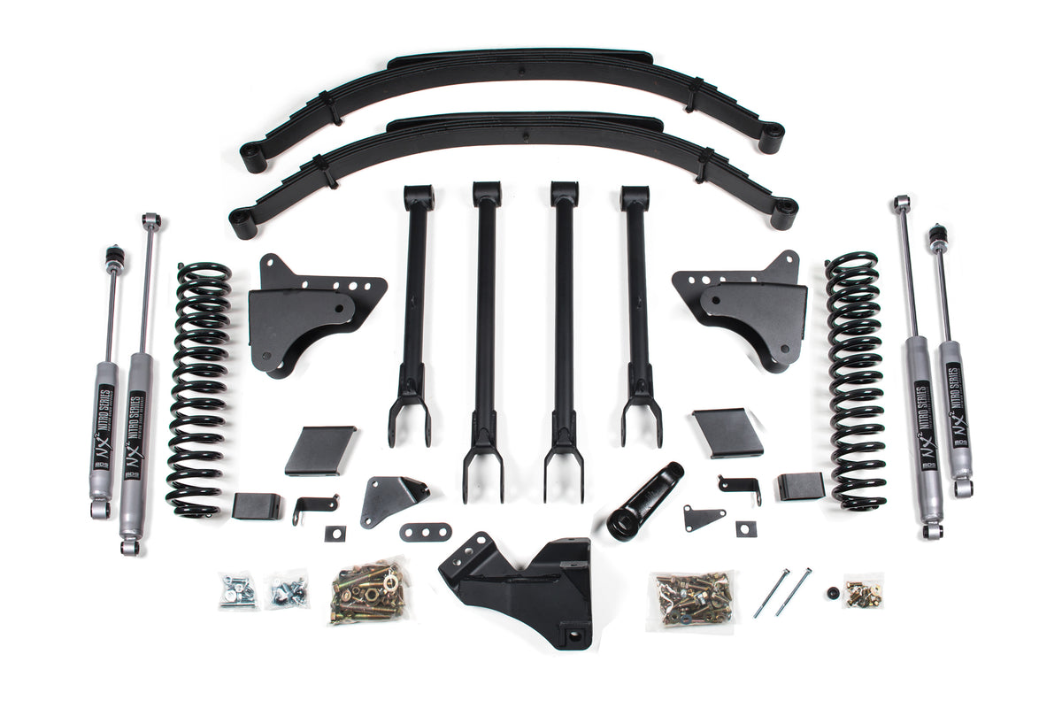 BDS 8 Inch Lift Kit 4-Link Conversion, Fits Ford F250/F350 Super Duty 11-16 4WD Diesel 1500H