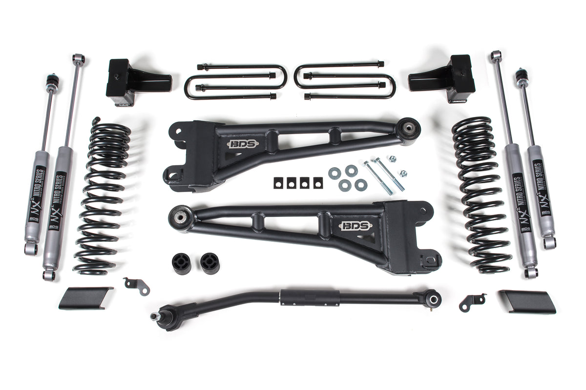 BDS 2.5 Inch Lift Kit W/ Radius Arm, Fits Ford F250/F350 Super Duty 17-19 4WD Diesel 1543FS