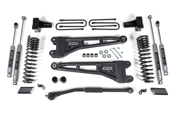 BDS 2.5 Inch Lift Kit W/ Radius Arm, Fits Ford F250/F350 Super Duty 17-19 4WD Diesel 2231FPE