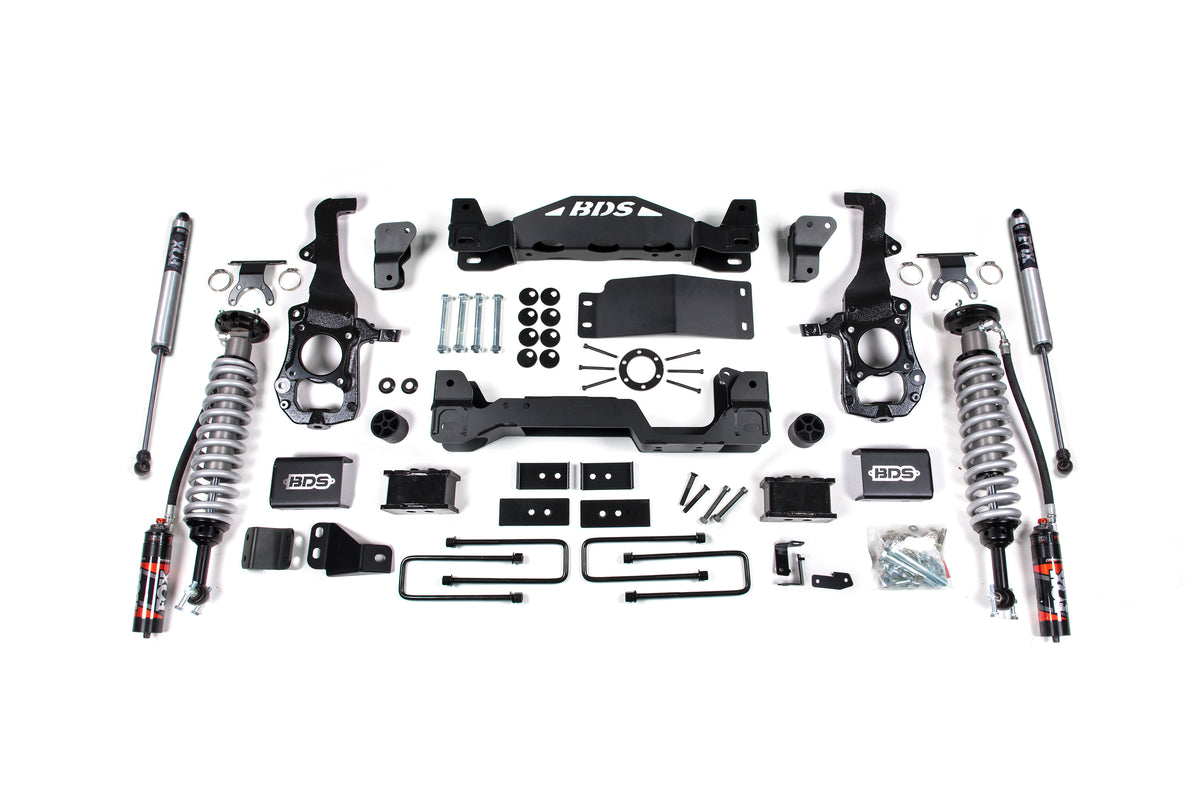 BDS 4 Inch Lift Kit 2.5 Performance Elite Coil-over, Fits Ford F150 21-25 4WD 1902FPE