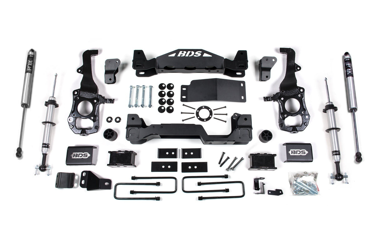 BDS 4 Inch Lift Kit 2.0 Strut, Fits Ford F150 21-25 4WD 1902FSR