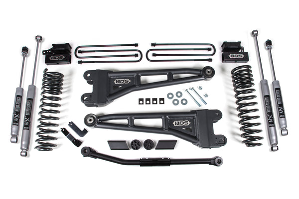 BDS 2.5 Inch Lift Kit W/ Radius Arm, Fits Ford F450 Super Duty 20-22 4WD Diesel & Gas 2219FPE