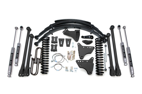 BDS 8 Inch Lift Kit W/ 4-Link, Fits Ford F250/F350 Super Duty 05-07 4WD Gas 531FS