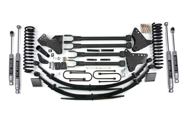 BDS 6 Inch Lift Kit W/ 4-Link, Fits Ford F250/F350 Super Duty 08-10 4WD Gas 551FS
