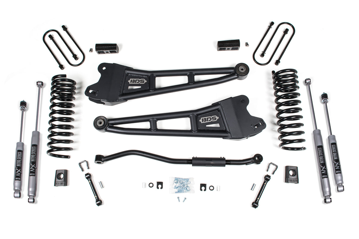 BDS 3 Inch Lift Kit W/ Radius Arm Fits RAM 3500 13-18 4WD Diesel 1622H