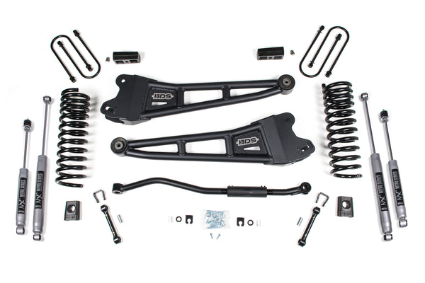 BDS 3 Inch Lift Kit W/ Radius Arm Fits RAM 3500 13-18 4WD Diesel 1622H