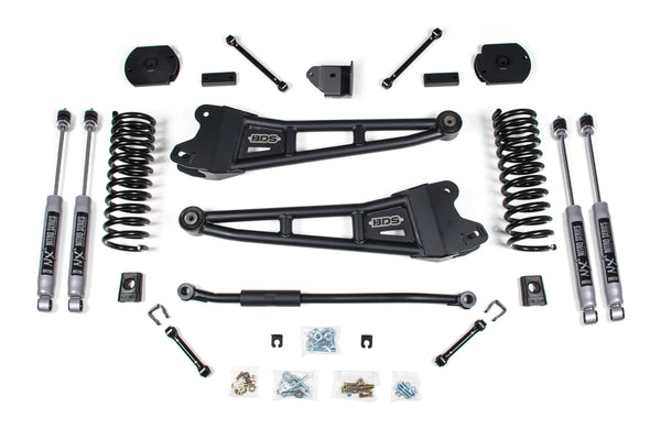 BDS 3 Inch Lift Kit W/ Radius Arm Fits RAM 2500 14-18 4WD Diesel 1624FPE