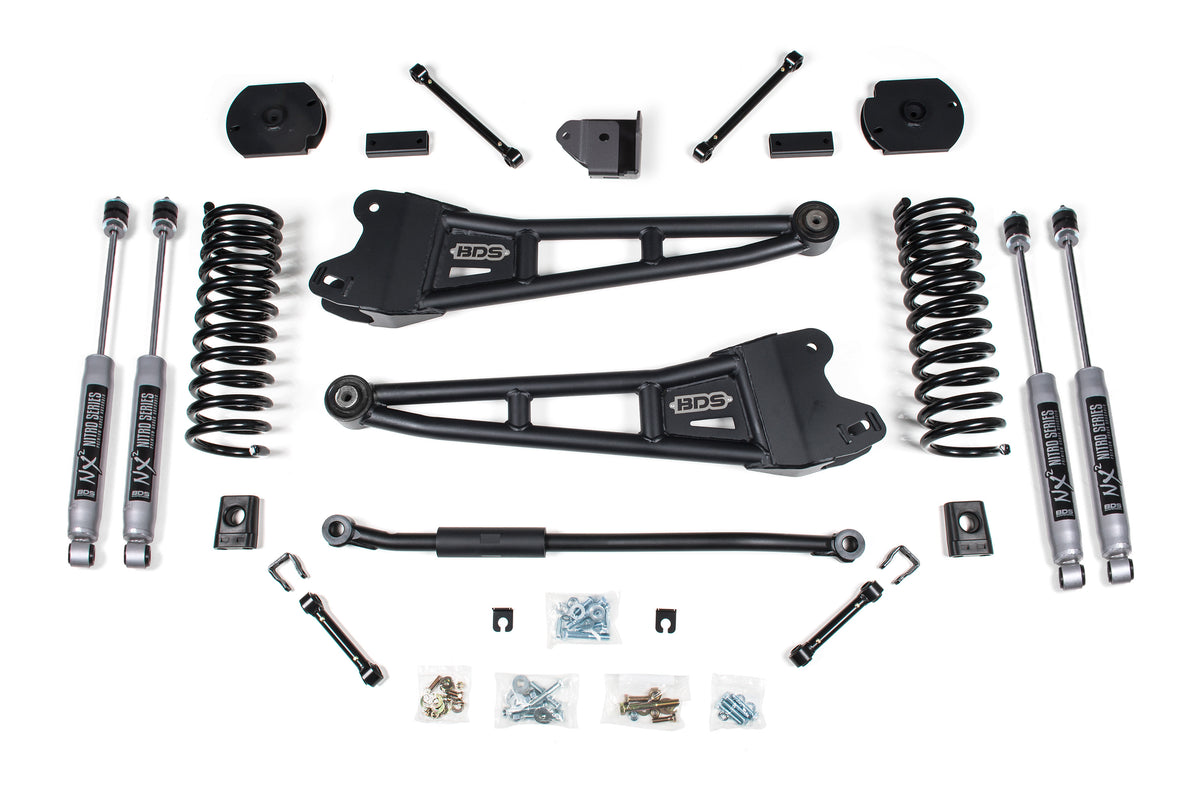 BDS 3 Inch Lift Kit W/ Radius Arm Fits RAM 2500 14-18 4WD Diesel 1624H