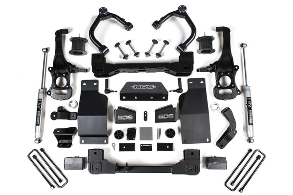 BDS 4 Inch Lift Kit, Fits Chevy Silverado Or GMC Sierra 1500 19-24 4WD Diesel 1802FS