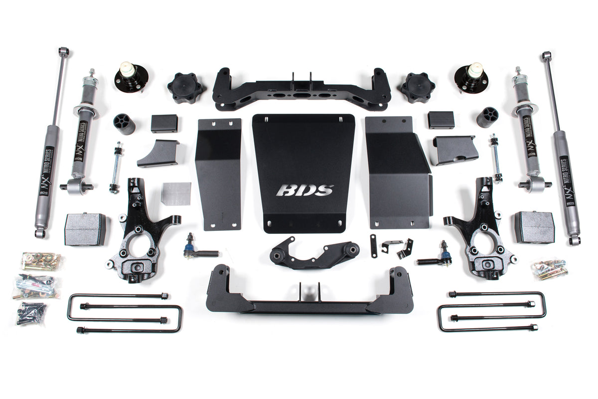 BDS 6 Inch Lift Kit, Fits Chevy Silverado Or GMC Sierra 1500 14-18 4WD 710H