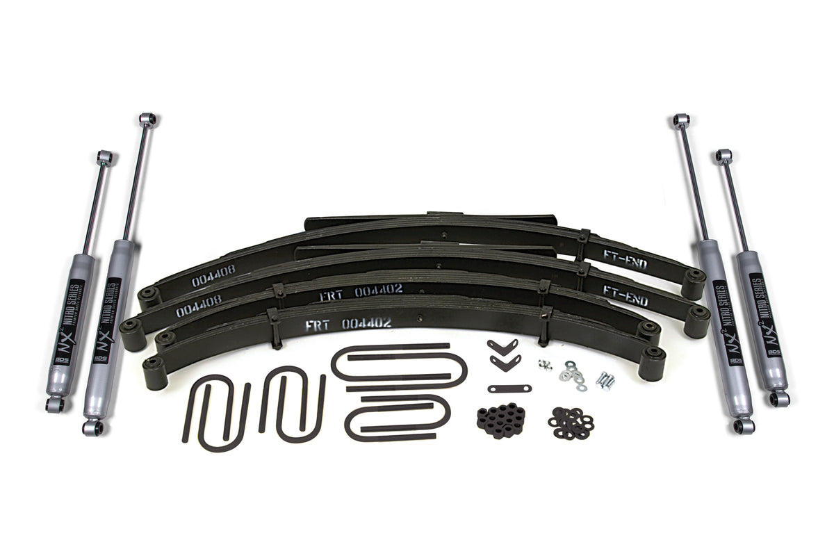 BDS 4 Inch Lift Kit, Fits Jeep Cherokee Sj, Wagoneer, Grand Wagoneer, Or J10/J20 74-89 404H