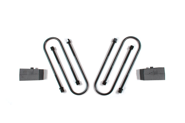 Zone 2" Block Kit 4in U-bolts RAM 3500 13-18 4WD D1207