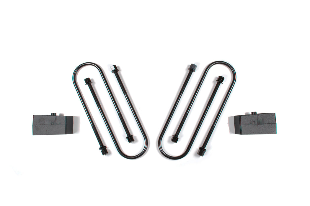 Zone Offroad 2" Block Kit 4in U-bolts Ram 3500 (13-18) 4WD