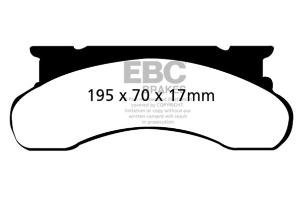 EBC 77-91 Fits Ford Econoline E250 4.6 Ultimax2 Front Brake Pads UD120
