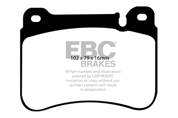 EBC 05-07 Fits Mercedes-Benz C230 (W203) 2.5 Sport Sedan Ultimax2 Front Brake Pads UD1121