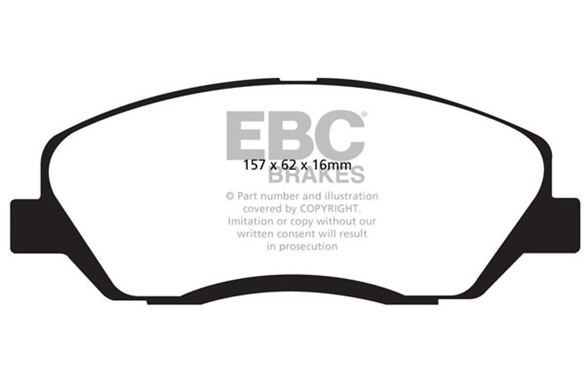 EBC 2017-2018 Fits Hyundai Santa Fe (Dm) 3.3L Ultimax2 Front Brake Pads UD1917
