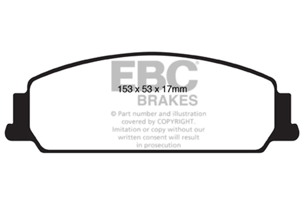 EBC 08-10 Pontiac G8 3.6 Ultimax2 Front Brake Pads UD1351