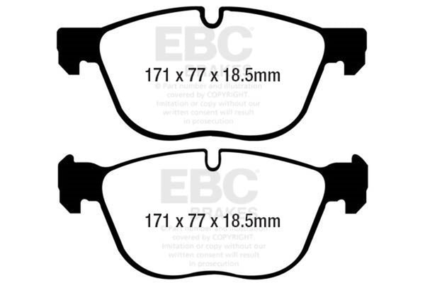 EBC 07-10 Fits BMW X5 3.0 Ultimax2 Front Brake Pads UD1294