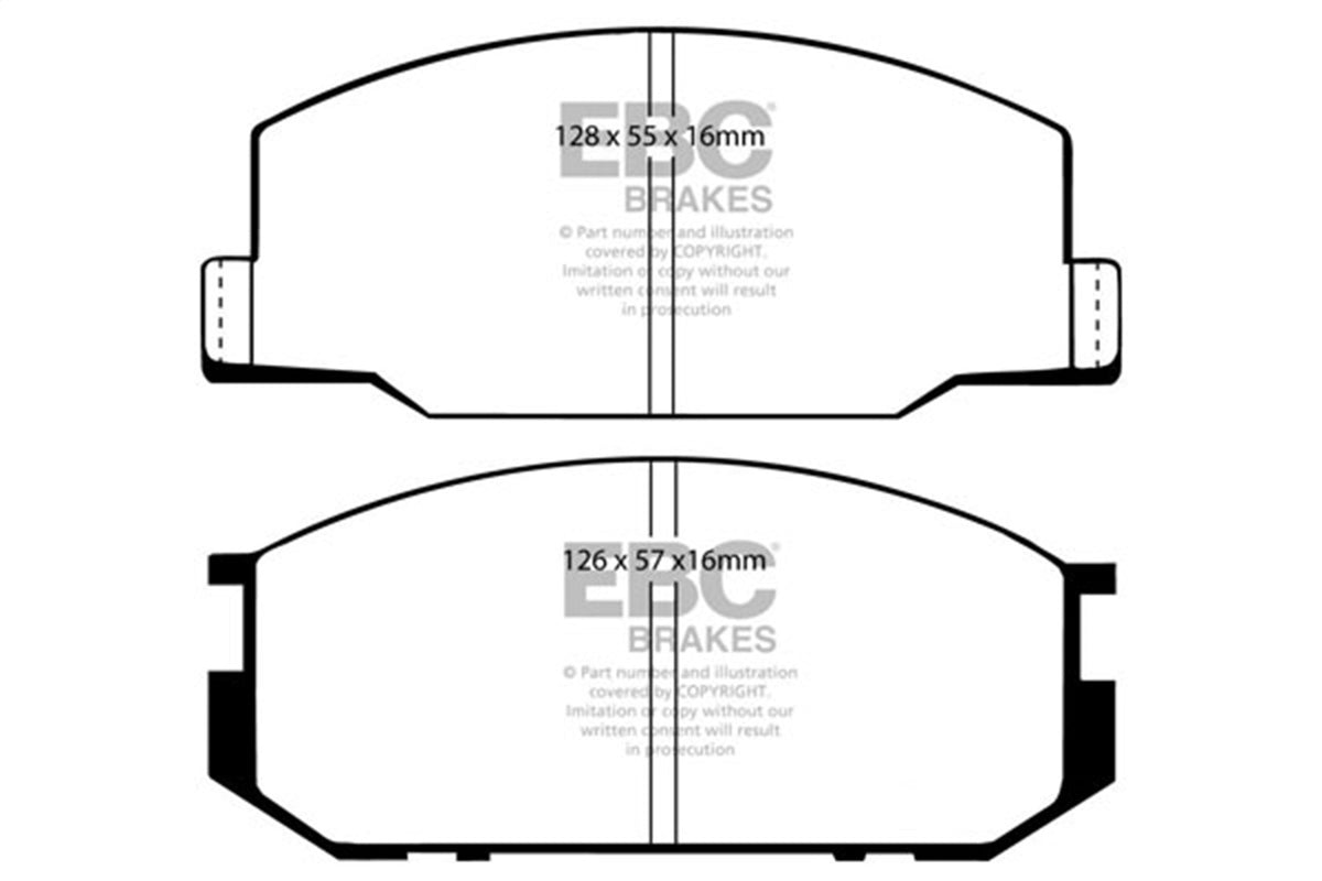 EBC 85-90 Lotus Esprit 2.2L Bluestuff Front Brake Pads DP5456NDX
