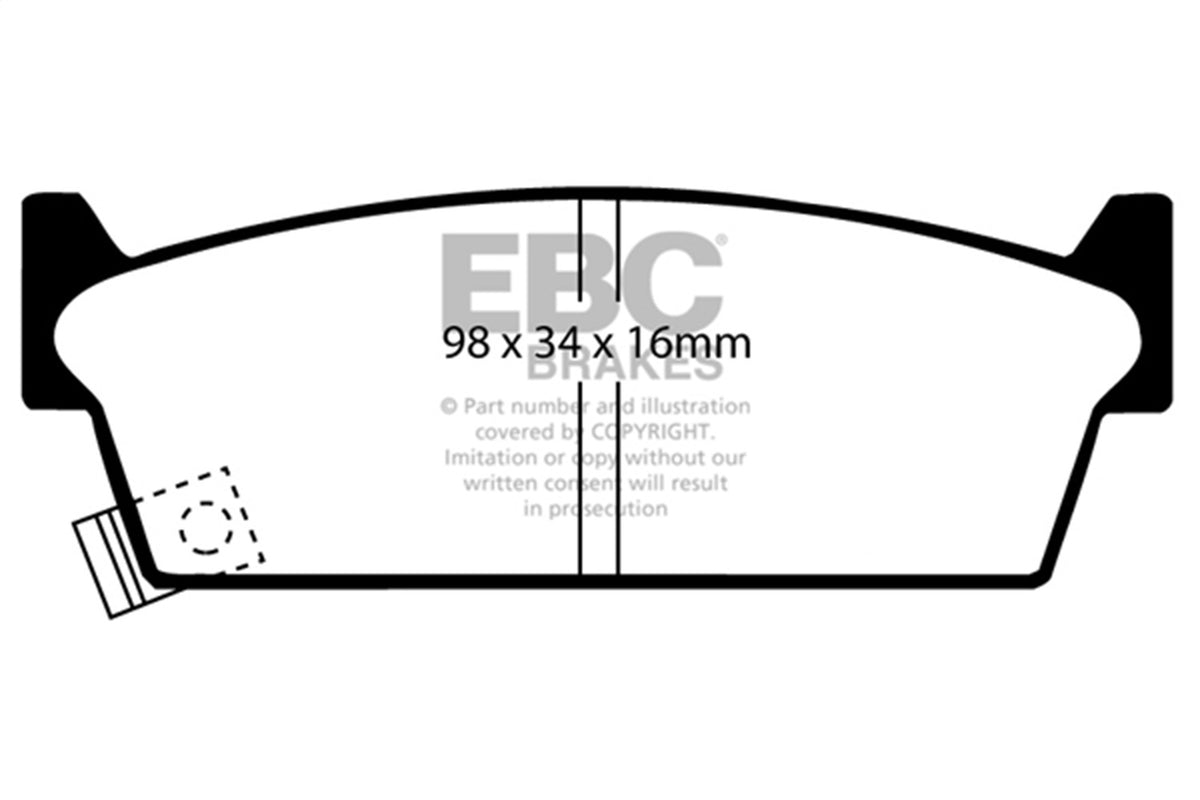 EBC 90-93 Fits Infiniti M30 3.0L Ultimax2 Rear Brake Pads UD479