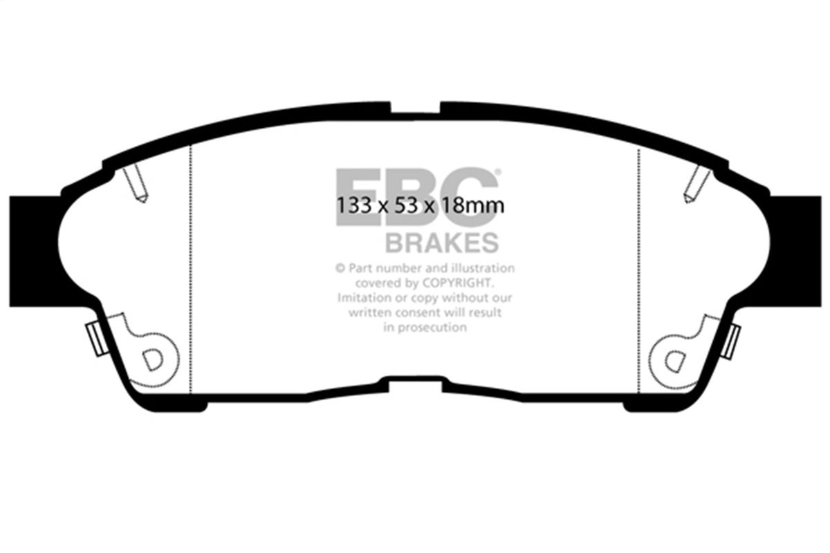 EBC 96-2000 Fits Toyota Rav4 2.0L Ultimax2 Front Brake Pads UD695