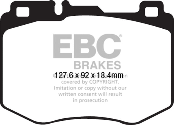 EBC 2016+ Fits Mercedes-Benz GLC300 2.0L Turbo Ultimax2 Front Brake Pads UD1796