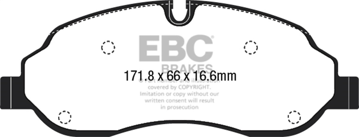 EBC 15+ Fits Ford Transit 2.2 Td Ultimax2 Front Brake Pads UD1774