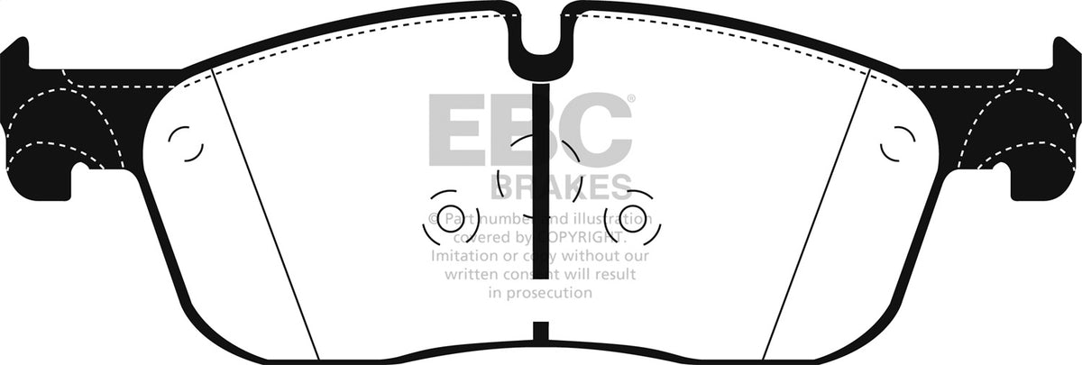 EBC 2016+ Fits Land Rover Range Rover Evoque 2.0L Turbo Yellowstuff Front Brake Pads DP42255R