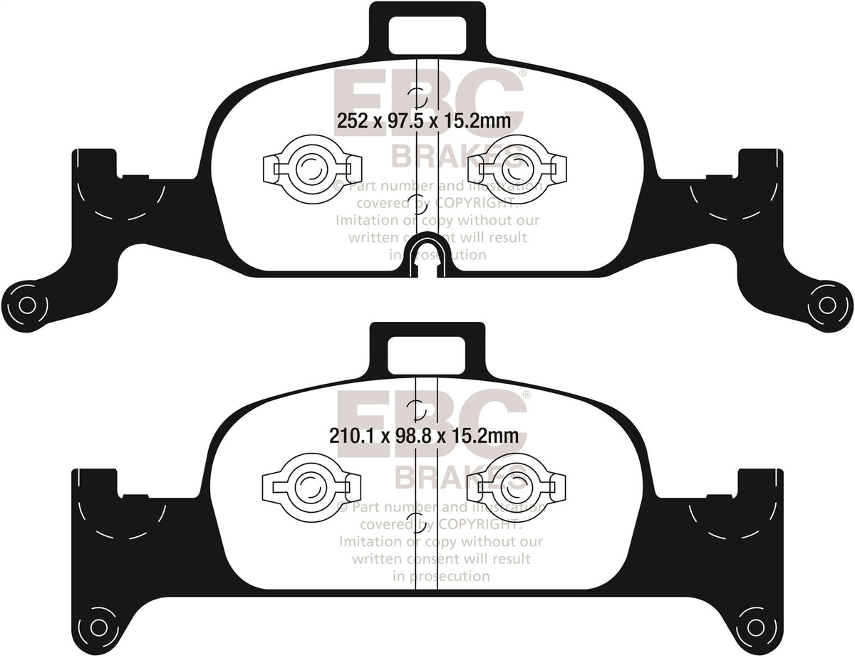 EBC 2018+ Fits Audi A4 Allroad Quattro 2.0L Turbo Greenstuff Front Brake Pads DP22290