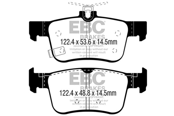 EBC 2016+ Fits Honda Civic Coupe 1.5L Turbo Greenstuff Rear Brake Pads DP22301