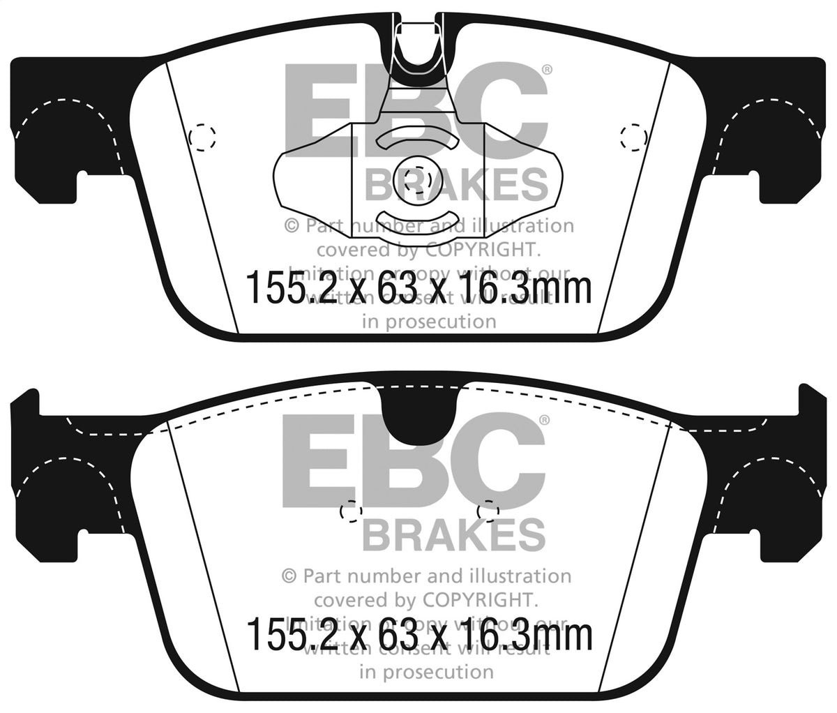 EBC 2017+ Volvo S90 2.0L Turbo Yellowstuff Front Brake Pads DP42305R