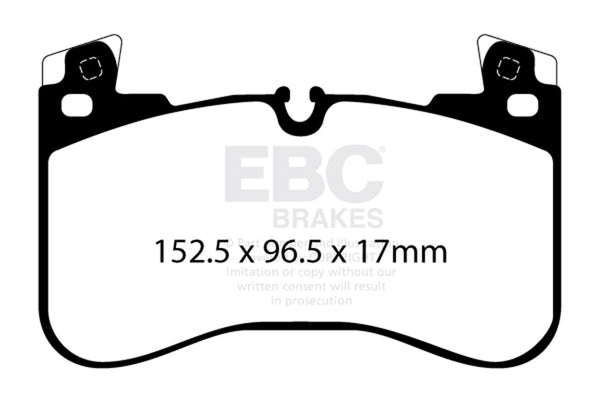 EBC 2020+ Fits Land Rover Defender 90 Yellowstuff Front Brake Pads DP42401R