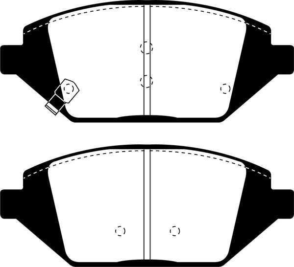 EBC 2016+ Fits Chevrolet Spark Ultimax2 Front Brake Pads UD1864