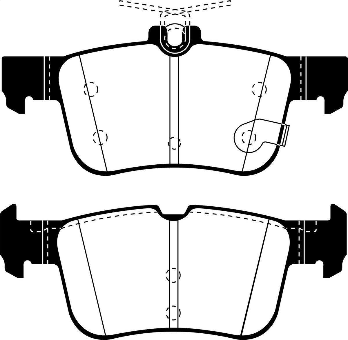 EBC 2013+ Lincoln MKZ 2.0L Hybrid Yellowstuff Rear Brake Pads DP43059R