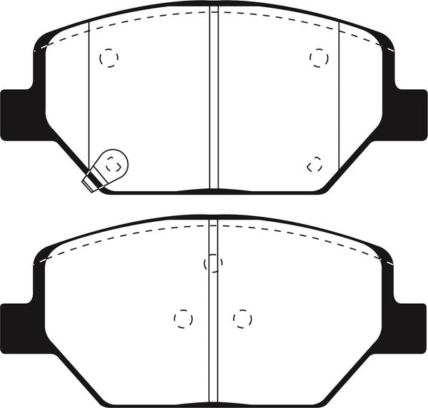 EBC 2016+ Buick Envision 2.0L Turbo Greenstuff Front Brake Pads DP23065
