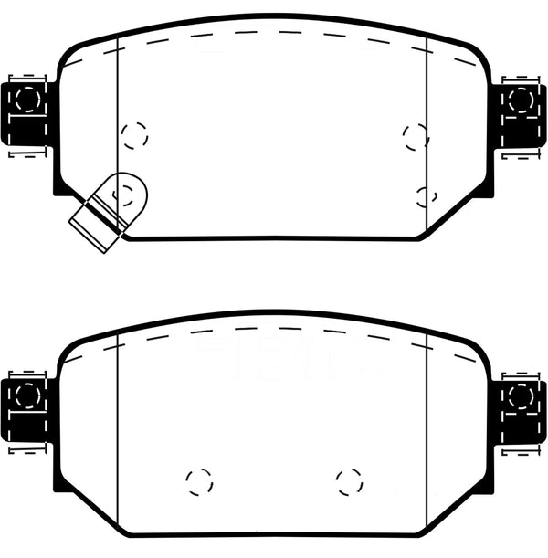 EBC 2017+ Fits Mazda 3 2.0L Ultimax2 Rear Brake Pads UD2042