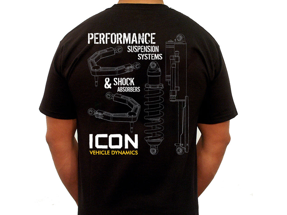 Icon Rd Tee Black Size 3Xl ICON-TEE-RD-BLK-XXXL