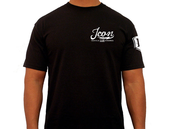 Icon Vintage Tee Black Size Large ICON-TEE-VIN-BLK-L