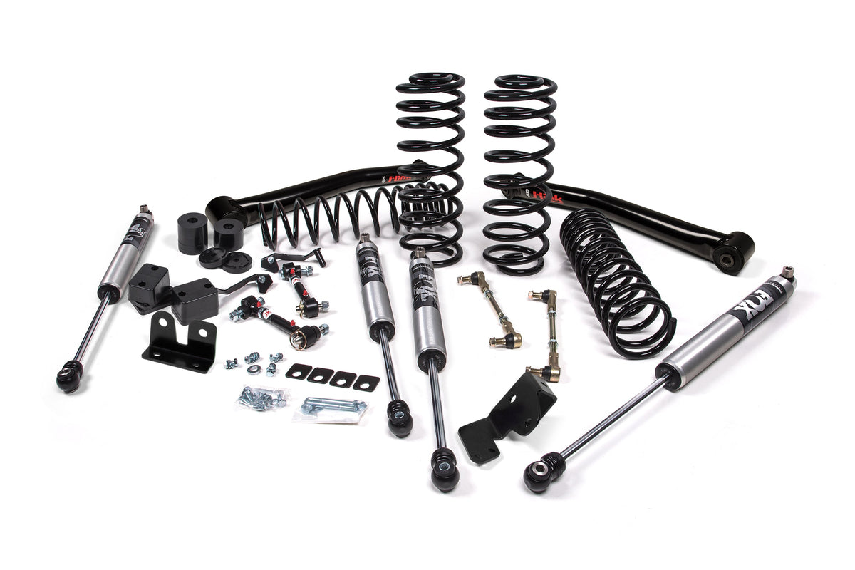 JKS 2.25" Lift Kit J-Venture Wrangler JL 2-Door W, FOX 2.0 Performance Series, Fits 2018-2024 Fits Jeep Wrangler JL JSPEC222KFP