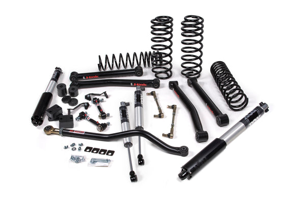 JKS 2018-2024 Fits Jeep Wrangler JL J-Konnect 3.5" 4Dr W, FOX 2.0 Performance Series Shocks, HD Rate Coils, Fits 2018-2024 Jeep Wrangler JL JSPEC124KFP