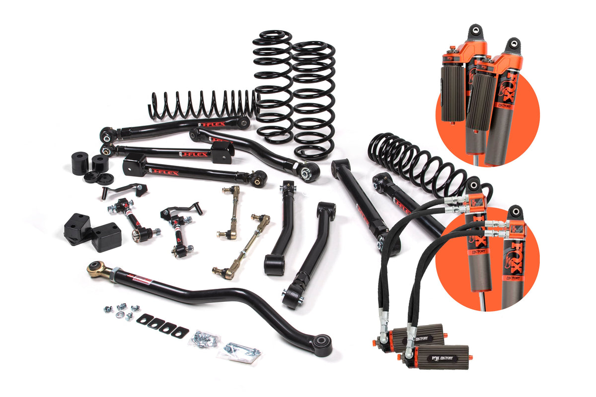JKS 2018-2024 Fits Jeep Wrangler JL J-Krawl 3.5" 4Dr W, FOX 2.0 Performance Shocks, Std Rate Coils, Fits 2018-2024 Jeep Wrangler JL JSPEC127KFP