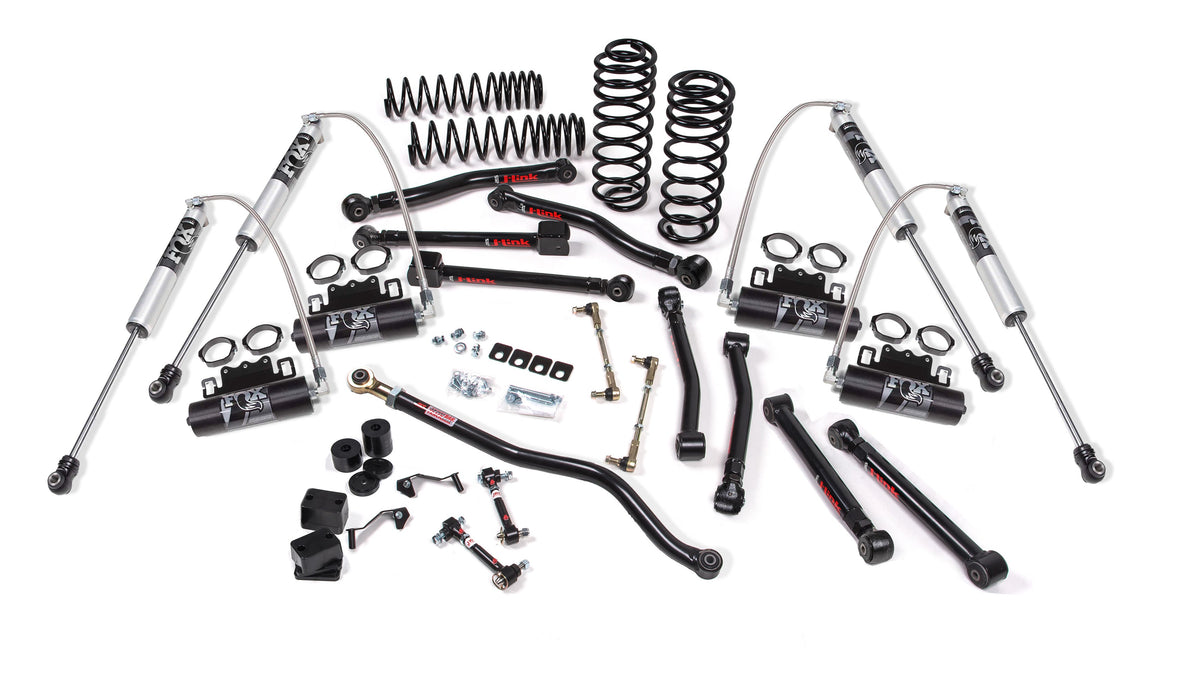 JKS 2007-2018 Fits Jeep Wrangler JK 4Dr 3.5" J-Krawl System, Rubber FOX 2.0 Ps R, R Front, Rear, Fits 2007-2018 Jeep Wrangler JK JSPEC193KFR