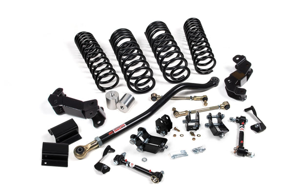 JKS 2020-2023 Fits Jeep Gladiator JT 4WD 3-3.5" J-Kontrol Suspension Lift Kit, 1.5-2" Rear Non-mohave W, Shock Extension Brackets, Fits 2020-2023 Jeep Gladiator JT JSPEC176KNS
