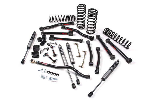 JKS 2007-2018 Fits Jeep Wrangler JK 4Dr 2.5" J-Krawl System, Rubber FOX 2.0 Ps R, R Front, Rear, Fits 2007-2018 Jeep Wrangler JK JSPEC191KFR